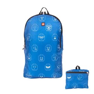 LEGO Minifigure Packable Backpack with 6 patches, Iconic