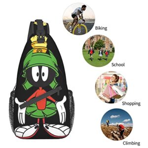 DHOUTSL Man Chest Bag Marvin Anime The Martian Crossbody Bags Women Sling Backpack Adjustable Shoulder Bag for Cycling Camping Hiking Sports Travel