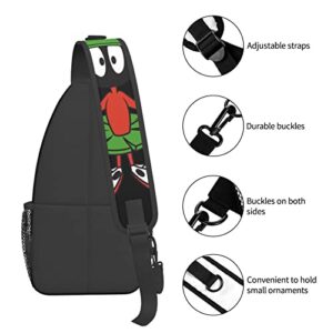 DHOUTSL Man Chest Bag Marvin Anime The Martian Crossbody Bags Women Sling Backpack Adjustable Shoulder Bag for Cycling Camping Hiking Sports Travel