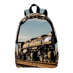vbfofbv unisex adult backpack with for travel work, the scenery train