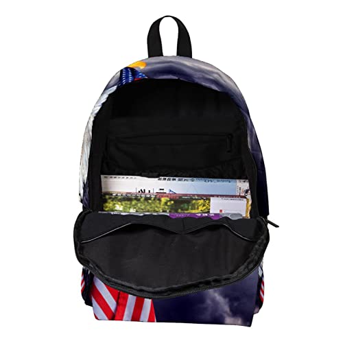 VBFOFBV Travel Backpack for Women, Hiking Backpack Outdoor Sports Rucksack Casual Daypack, Eagle Sky