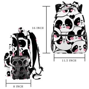 VBFOFBV Travel Backpack, Laptop Backpack for Women Men, Fashion Backpack, Animal Cartoon Panda