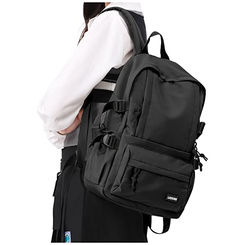 school backpack for girls black everyday backpack for women college small travel backpack for men teens minilaptop backpack book bag with laptop compartment boy High school Casual Daypack lightweight