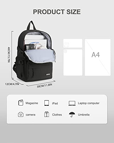 school backpack for girls black everyday backpack for women college small travel backpack for men teens minilaptop backpack book bag with laptop compartment boy High school Casual Daypack lightweight