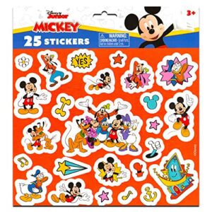 Mickey Clear Backpack for Boys 8-12 - Mickey Mouse Backpack for Boys 16 Inch Bundle with Mickey Stickers, More | Transparent Mickey Backpack for Kids School Supplies