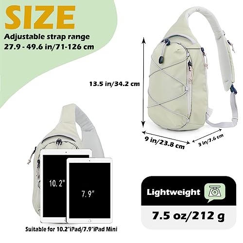 BAWADE Sling Bag Crossbody Sling Backpack for Women&Men,Shoulder Bag Chest Bag Daypack for Travelling,Hiking,Cycling