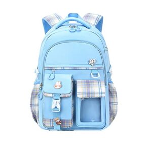mqun cute backpack travel backpack school bag multifunctional school durable school bag with doll pendant