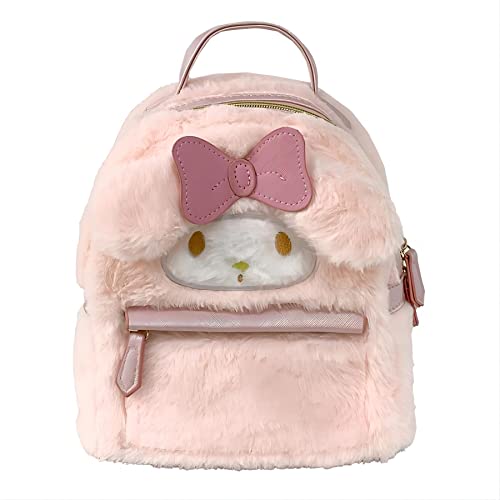 KFTHKOR Cute Backpack, Fluffy Backpack, Lovely Schoolbag Kawaii Girl Backpack (white)