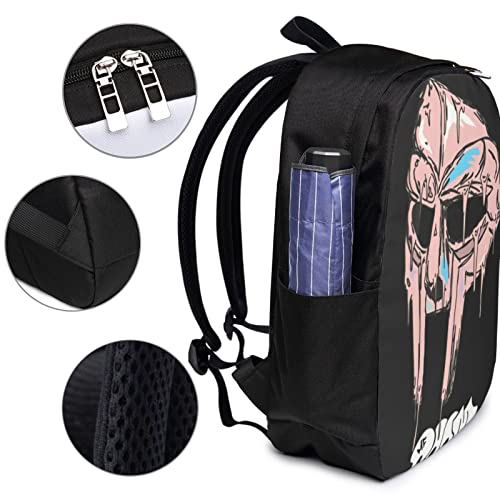 BATLX MF MUSIC DOOM Backpack College Work Laptop Backpack Travel Casual Daypack With Usb Port 17 Inch