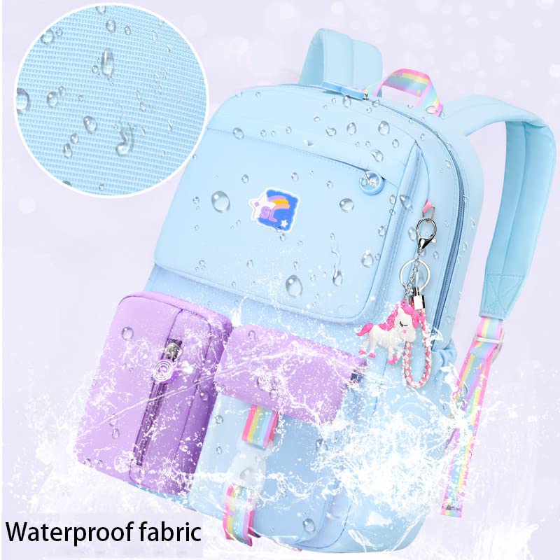 Unicorn Kids Backpack Girls Backpacks Elementary Bookbags School Bags Daypacks Send Pendant