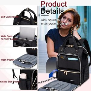 Weitars Lunch Backpack For Women,15.6 Inch Laptop Backpack for Women Travel Work