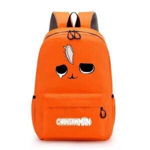 sldylq anime chainsaw man pochita boys girls backpack, cosplay shoulder bag laptop bag student backpack travel bag cosmetic bag (1)