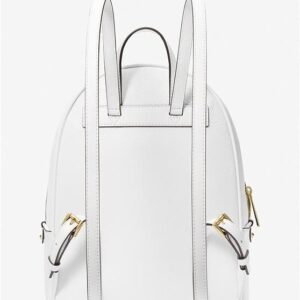 Michael Kors Adina Medium Pebbled Leather Backpack (Optic White)