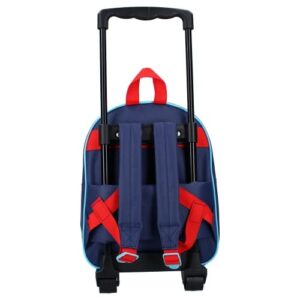 Marvel Spider-Man Carry Bag, Backpack, With Casters, 12.6 x 10.2 x 4.3 inches (32 x 26 x 11 cm), Rucksack, Backpack, Backpack, Backpack, Carry Bag, Marvel Spider-man7044 [Parallel Import], blue