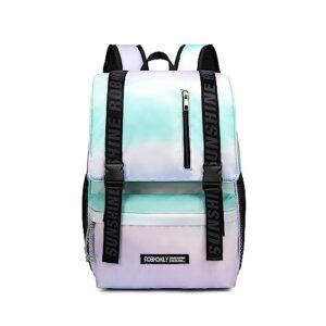 robhomily backpack for teen girls middle school backpack purple spacious lightweight bookbags travel casual daypack laptop backpacks for teenage girl women
