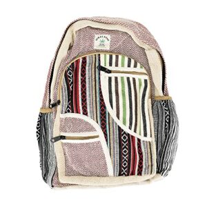 threadheads himalayan hemp funky pockets backpack - 13"x17"