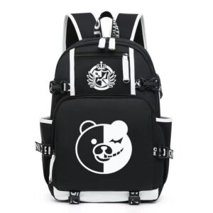 mxcostume anime backpack monokuma luminous large capacity school bag cosplay bookbag (pattern-1)