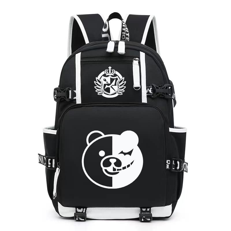 Mxcostume Anime Backpack Monokuma Luminous Large Capacity School Bag Cosplay Bookbag (Pattern-1)