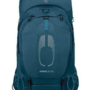 Osprey Atmos AG 65 Men's Backpacking Backpack, Venturi Blue, Large/X-Large & Osprey Hydraulics Bite Valve Cover, One Size