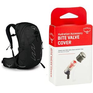 osprey talon 22 men's hiking backpack & osprey hydraulics bite valve cover, one size