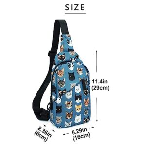 MIKOPNLIW Sling Bags for Men Women Shoulder Backpack Small CrossBody Chest Bag Daypack for Hiking Cycling and Travel