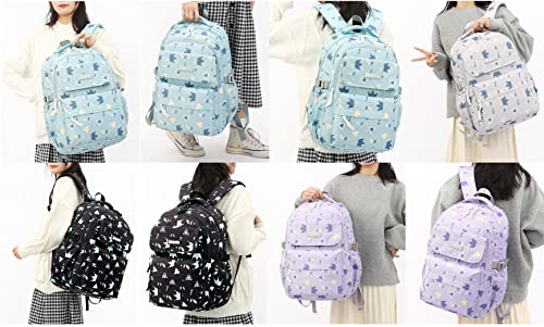 JiaYou Girls Women Backpack Junior Middle School Daypack High School University Laptop Bag(Green Backpack-3Pcs,29 Liters)