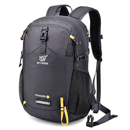 SKYSPER Small Daypack 20L Hiking Backpack Lightweight Travel Day Pack with Waist Strap for Women Men(Darkgray)