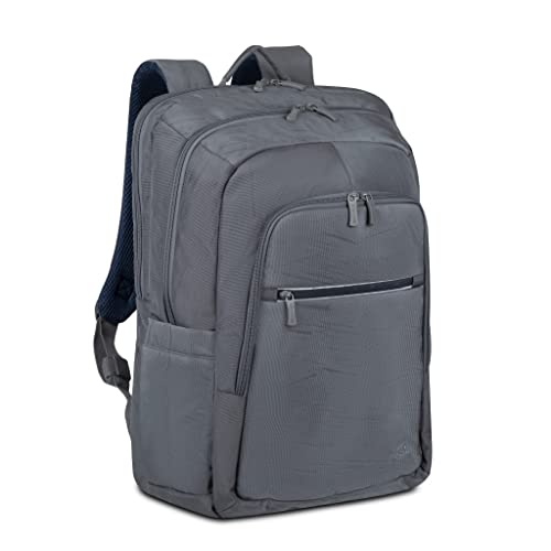 RIVACASE Unisex Grey Eco Backpack Laptop Backpack, Gray, 17,3"