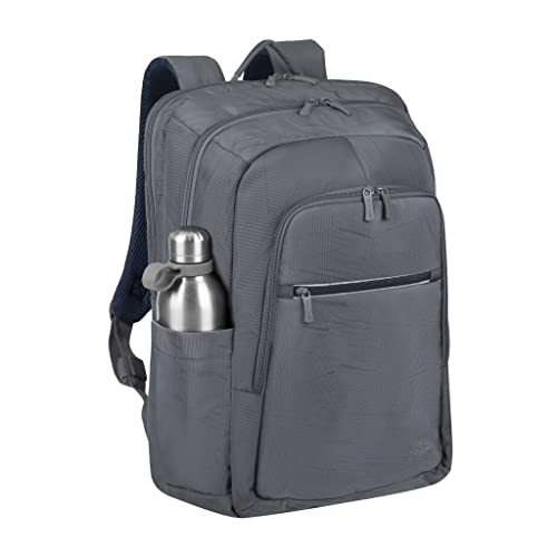 RIVACASE Unisex Grey Eco Backpack Laptop Backpack, Gray, 17,3"