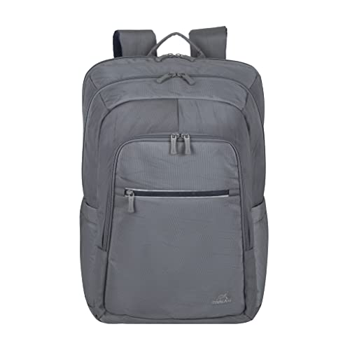 RIVACASE Unisex Grey Eco Backpack Laptop Backpack, Gray, 17,3"