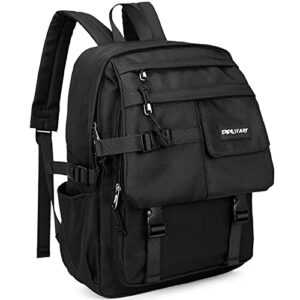 lizbin travel laptop backpack, water resistant business laptop backpack, computer bag, business backpack, casual daypack, laptop backpacks for men women, fits 15.6 inch notebook (black)