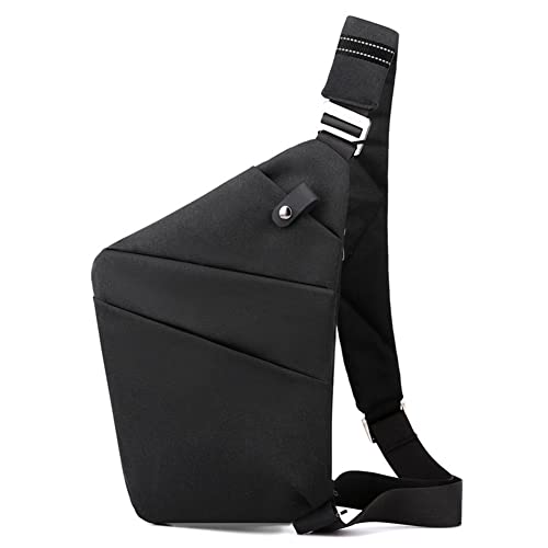 Juoxeepy Personal Flex Bag for Women Men Slim Sling Bag Anti Theft Sling Crossbody Bag Casual Chest Daypack Personal Pocket Bag