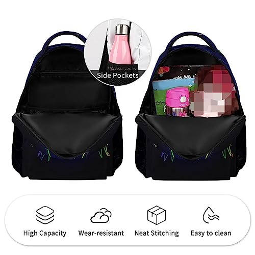 QIWCANM Stylized Rainbow Axolotl Backpacks for Boys and Girls Lightweight 16 Inch Backpacks Personalized Bags for Kids Gift