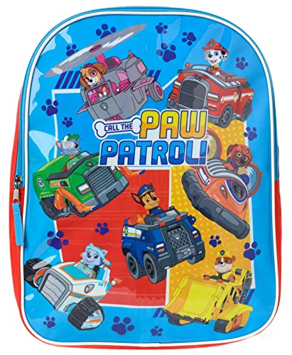 Paw Patrol 15" Backpack Chase Marshall Skye Rubble Kids School Bag