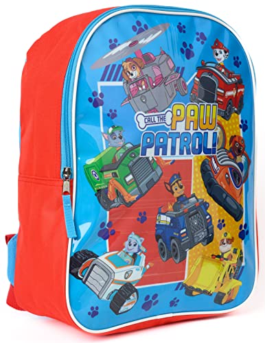 Paw Patrol 15" Backpack Chase Marshall Skye Rubble Kids School Bag