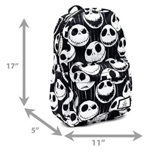 Wondapop Disney Nightmare Before Christmas Jack Skellington 17" Full Size Nylon Backpack