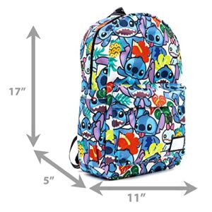 Wondapop Disney Lilo and Stitch Artistic 17" Full Size Nylon Backpack