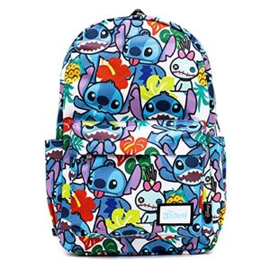 wondapop disney lilo and stitch artistic 17" full size nylon backpack