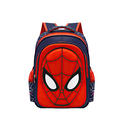 HHZIYA Toddler School Backpack 3D Cartoon Comic Backpacks Waterproof Lightweight Elementary Kids Schoolbag for Boys Girls,Royal Blue