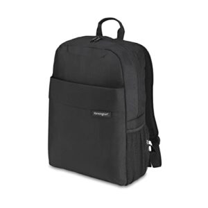 kensington simply portable lite backpack, 16-inch laptop backpack, black (k68403ww)