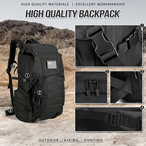 Lovelinks21 Military MOLLE Backpack Outdoor Hiking backpack tactical Gear Tactical Backpack Assault Pack fot Camping Training