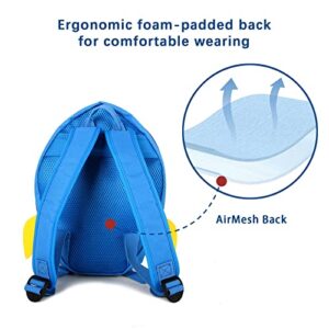 Supercute Kids Rocket Backpack, Toddler Travel Backpack for 3-8 Year Old Boys Girls Waterproof Bookbag for Student (Blue)