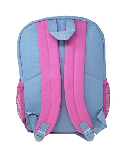 Fast Forward Peppa Pig 16" Backpack with Detachable Insulated Lunch Bag for Girls, Peppa Pig Backpack for Girls