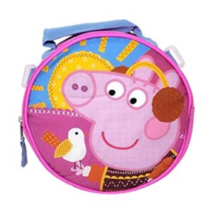 Fast Forward Peppa Pig 16" Backpack with Detachable Insulated Lunch Bag for Girls, Peppa Pig Backpack for Girls