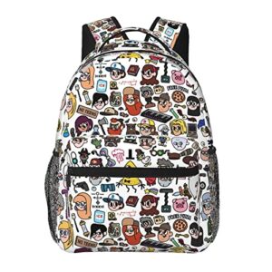 cartoon collage school backpack cute daily leisure bag large capacity computer 3d printing bag