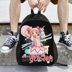 Anime Puella Magi Madoka Magica Backpack Lightweight Backpacks Unisex Rucksack Fashion Casual Travel Bag