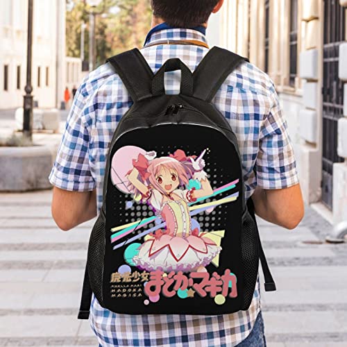 Anime Puella Magi Madoka Magica Backpack Lightweight Backpacks Unisex Rucksack Fashion Casual Travel Bag