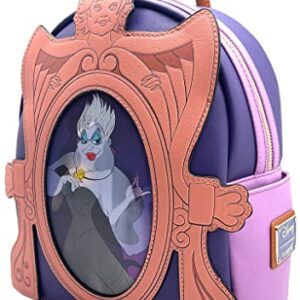 Loungefly X LASR Exclusive Disney Little Mermaid Ursula & Vanessa Lenticular Mini Backpack - Fashion Cosplay Disneybound Cute Backpacks