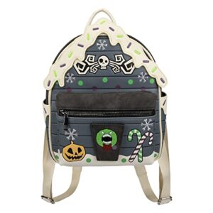 bioworld nightmare before christmas frosted christmas town house women's mini backpack