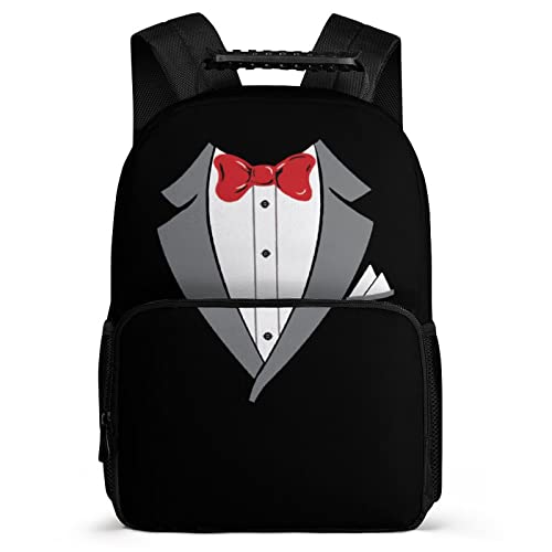 Tuxedo Bodysuits 16 inch Backpack Lightweight Back Pack with Handle Funny Cute Prints